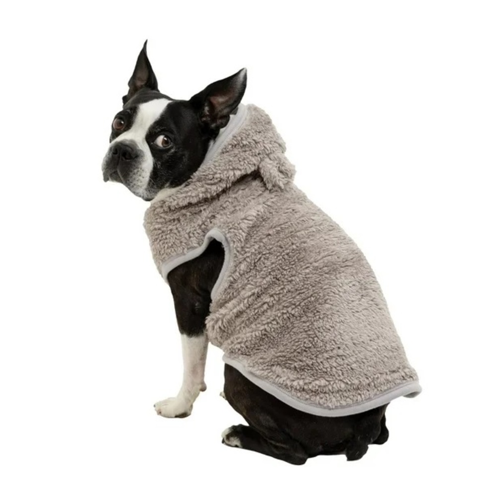 New Grey Fuzzy Hoodie Bear Ear - Dog and Cat Hoodie Sweater Costume